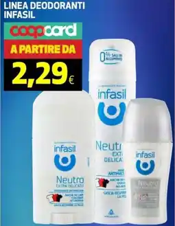 Coop Linea deodoranti INFASIL offerta