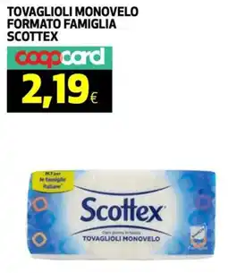 Coop Tovaglioli monovelo formato famiglia SCOTTEX offerta