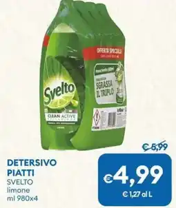 MD Discount Detersivo piatti SVELTO offerta