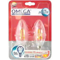 Spazio Conad SET 2 LAMPADINE FILAMENT LED OMEGA offerta