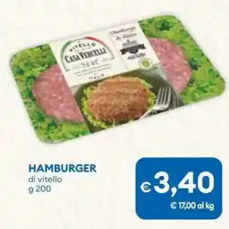 MD Discount Hamburger VITELLO CASA VERCELLI offerta
