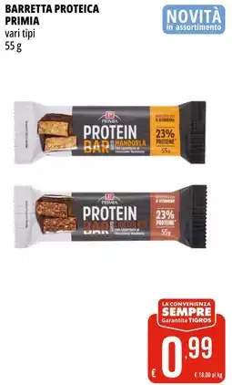 Tigros Barretta proteica PRIMIA offerta