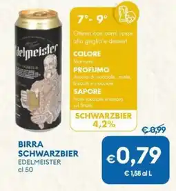 MD Discount Birra schwarzbier EDELMEISTER offerta