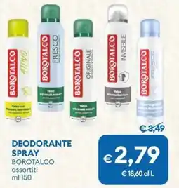 MD Discount Deodorante spray BOROTALCO offerta