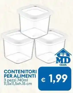 MD Discount Contenitori per alimenti MD casa offerta