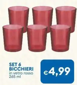 MD Discount Set 6 bicchieri offerta