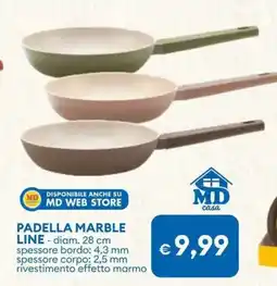 MD Discount Padella marble line MD casa offerta