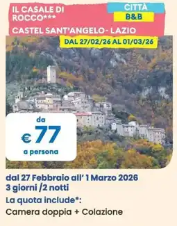 MD Discount Il casale di rocco castel sant'angelo-lazio offerta