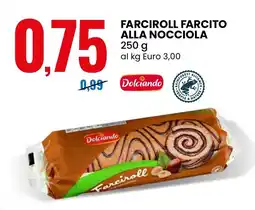 Eurospin Dolciando Farciroll farcito alla nocciola offerta