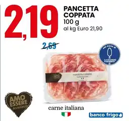 Eurospin AMO ESSERE eccellente Pancetta coppata offerta
