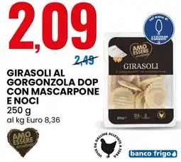 Eurospin AMO ESSERE eccellente Girasoli al gorgonzola dop con mascarpone e noci offerta