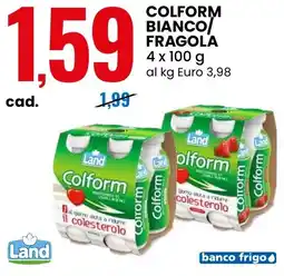 Eurospin Land colform bianco fragola offerta