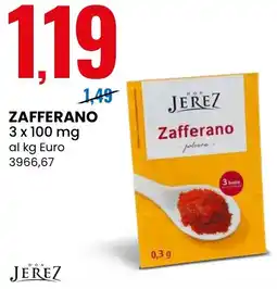 Eurospin Jerez zafferano offerta