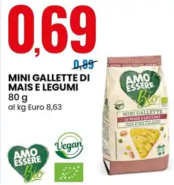 Eurospin AMO ESSERE Mini gallette di mais e legumi offerta