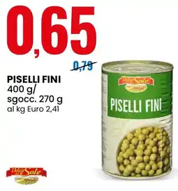 Eurospin Delizie dal sole piselli fini offerta