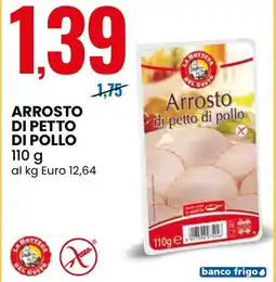 Eurospin Arrosto di petto di pollo offerta
