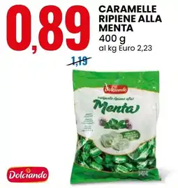 Eurospin Dolciando caramelle ripiene alla menta offerta