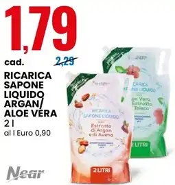 Eurospin Near ricarica sapone liquido argan aloe vera offerta