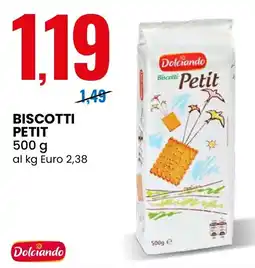 Eurospin Biscotti petit Dolciando offerta
