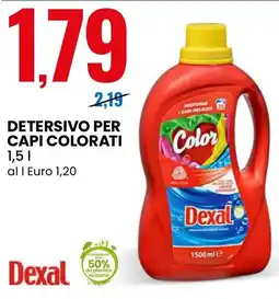 Eurospin Detersivo per capi colorati Dexal offerta