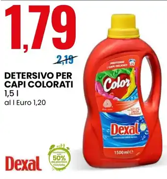 Eurospin Detersivo per capi colorati Dexal offerta