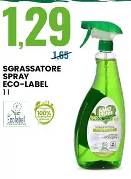 Eurospin Sgrassatore spray eco-label AMO ESSERE offerta