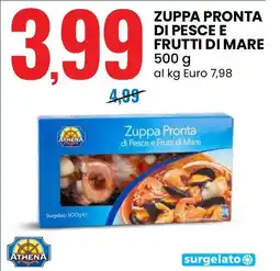 Eurospin Athena zuppa pronta di pesce e frutti di mare offerta