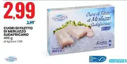Eurospin Ondina cuori di filetto di merluzzo sudafricano offerta