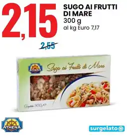 Eurospin Athena sugo ai frutti di mare offerta