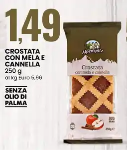 Eurospin Crostata con mela e cannella Alpenspitz offerta