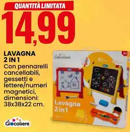 Eurospin Giocoliere lavagna 2 in 1 offerta