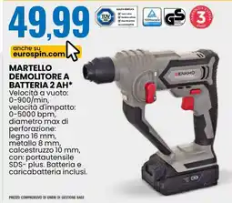 Eurospin Martello demolitore a batteria 2 AH offerta