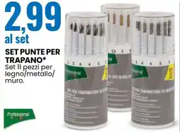 Eurospin Set punte per trapano offerta