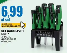 Eurospin Set cacciaviti e bit offerta