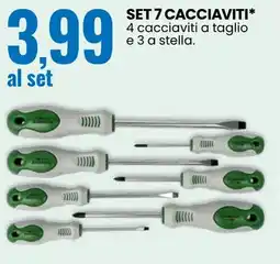 Eurospin Set 7 cacciaviti offerta