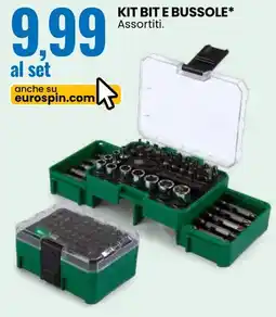 Eurospin Kit bit e bussole offerta