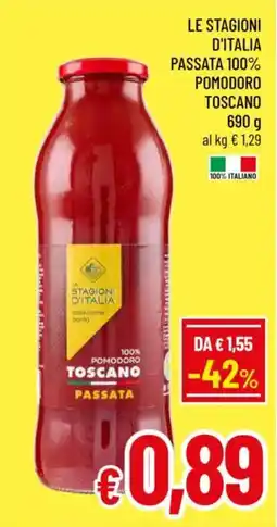 A&O Le stagioni d'italia passata 100% pomodoro toscano offerta