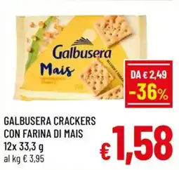 A&O Galbusera crackers con farina di mais offerta