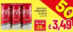 A&O Coca cola/ fanta/sprite offerta