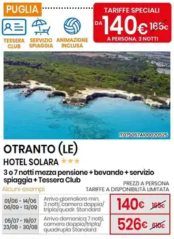 Eurospin Hotel solara offerta
