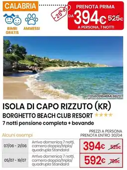 Eurospin Borghetto beach club resort offerta