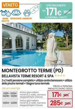 Eurospin Bellavista terme resort & spa offerta