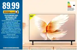 Eurospin TELEVISORE LED HD READY 24" MAJESTIC offerta
