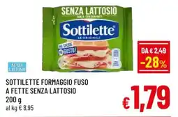 A&O Sottilette formaggio fuso a fette senza lattosio offerta