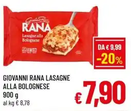 A&O Giovanni rana lasagne alla bolognese offerta