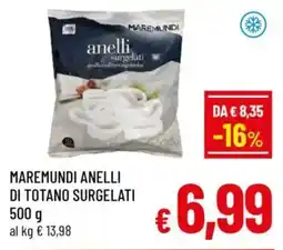 A&O Maremundi anelli di totano surgelati offerta