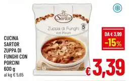 A&O Cucina sartor zuppa di funghi con porcini offerta