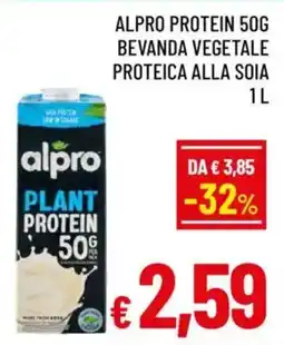 A&O Alpro protein 50g bevanda vegetale proteica alla soia offerta