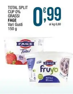 Sidis Total split cup 0% grassi FAGE offerta