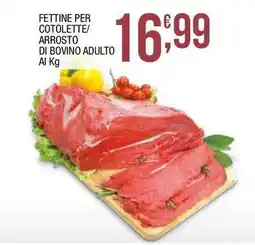 Sidis Fettine per cotolette/ arrosto di bovino adulto offerta